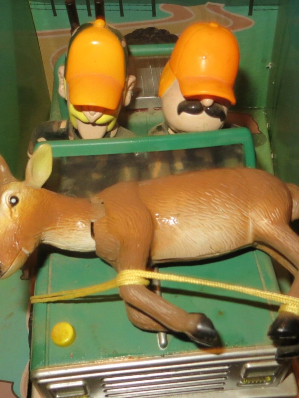 Gemmy Deer Ride Motion Activated Hunting Theme Toy Singing Deer Bobble Head